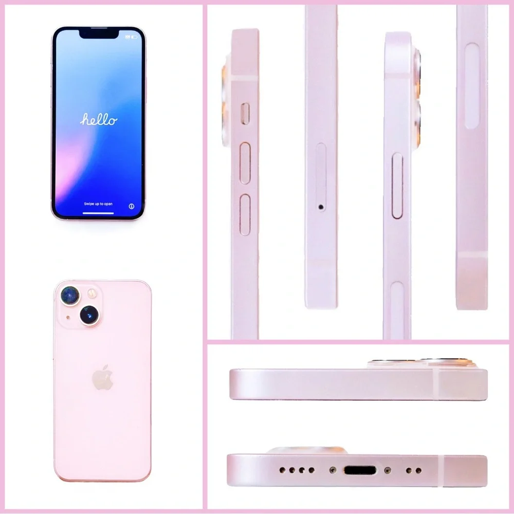 Apple iPhone 13 Mini Pink 128GB (Unlocked) Bundle w/ Screen Protectors + Cables